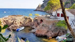 Pequeño embarcadero de la Cala d'Aigua Xelida Costa Brava