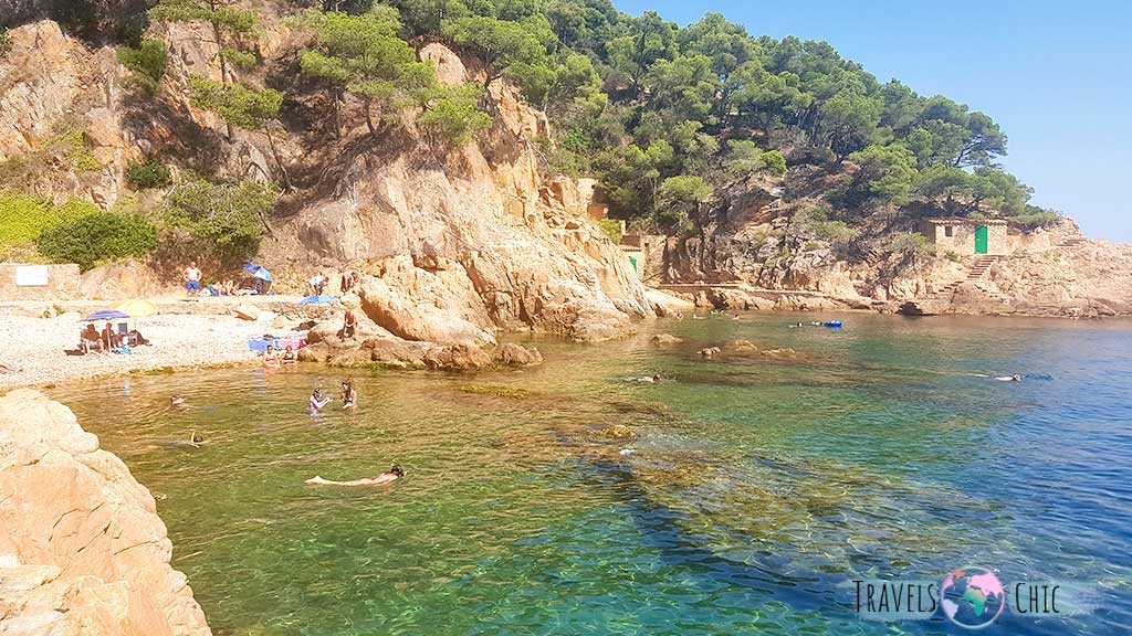 Cala Agua Dulce Playa de Tamariu Costa Brava