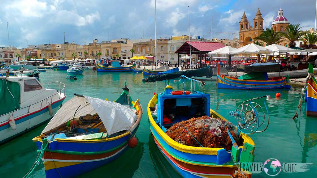 Marsaxlokk un pueblo pesquero muy bonito que ver en Malta