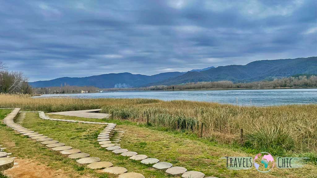 Mirador al lago de Banyoles