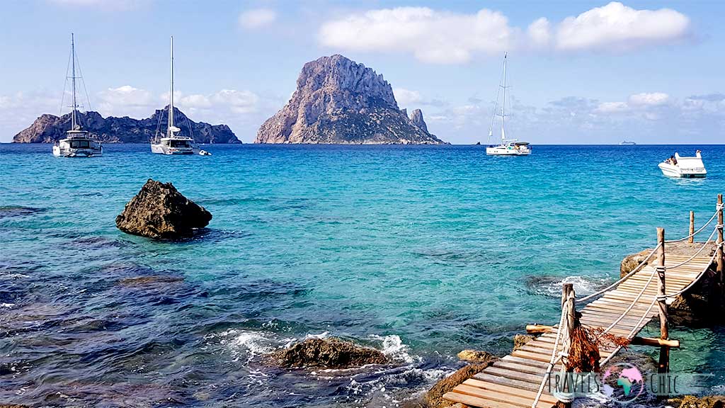 Vistas de Es Vedrà desde Cala d'Hort
