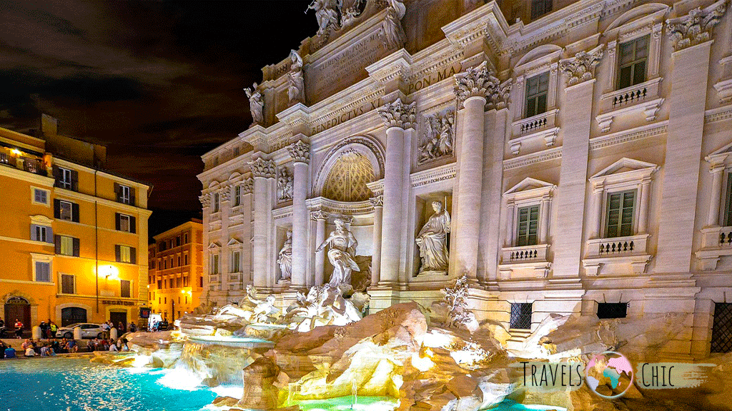 Roma en 3 días – Fontana di Trevi de noche