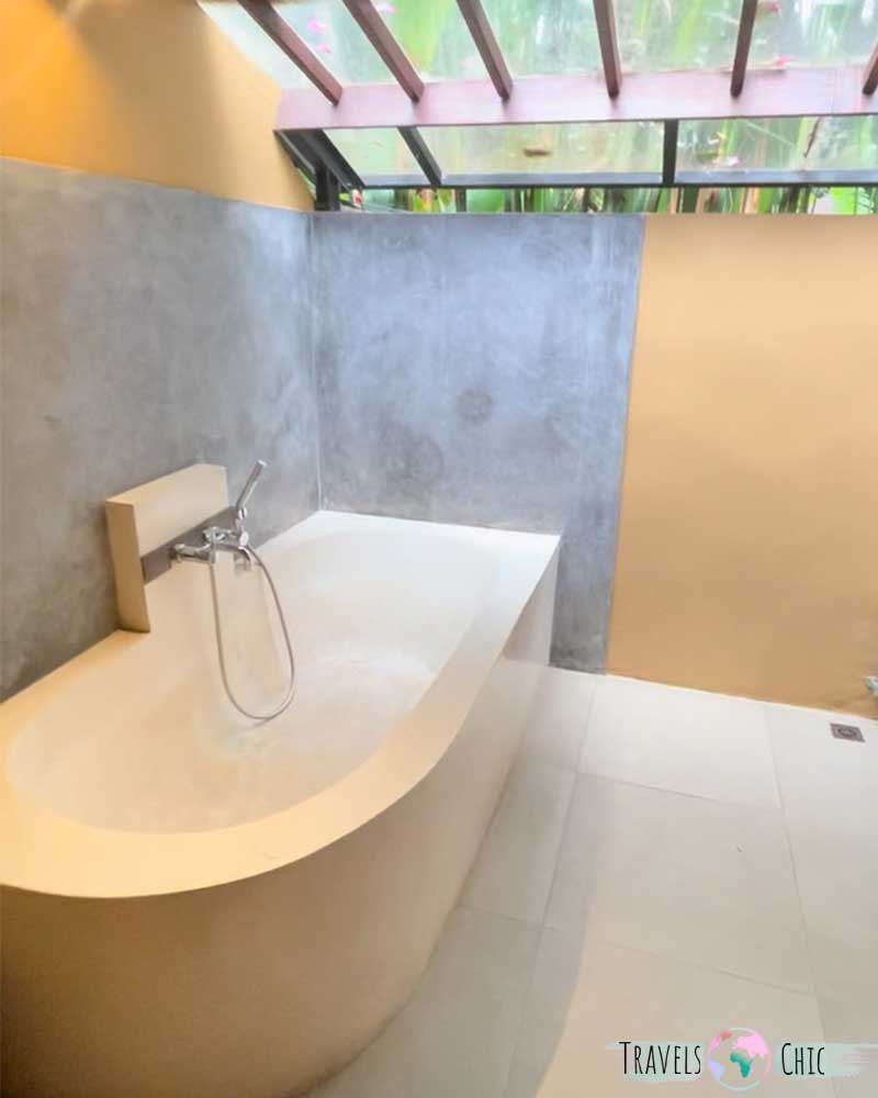 El lavabo de mi villa de Bali