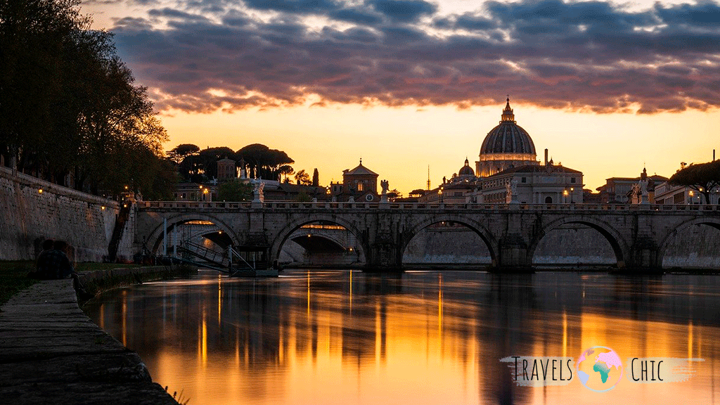 Ardecer en Roma