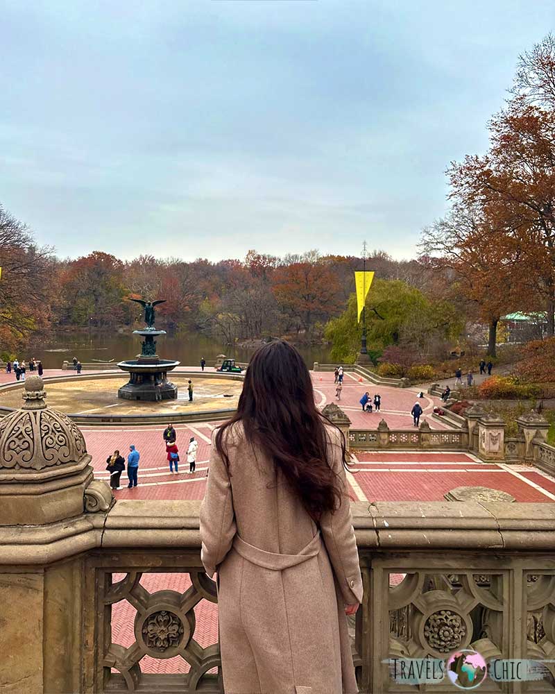 Yo con vistas a la fuente de Central Park