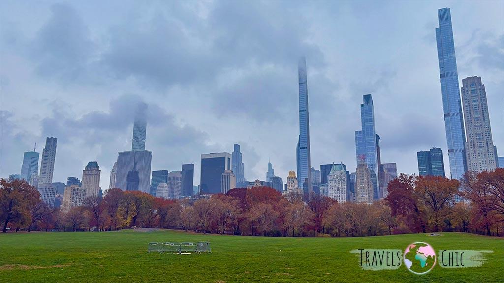 Vistas a los edificios desde Central Park